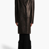 Khaite - Andors Coat in Black Leather