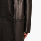 Khaite - Andors Coat in Black Leather