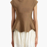Khaite - Andra Top in Carob
