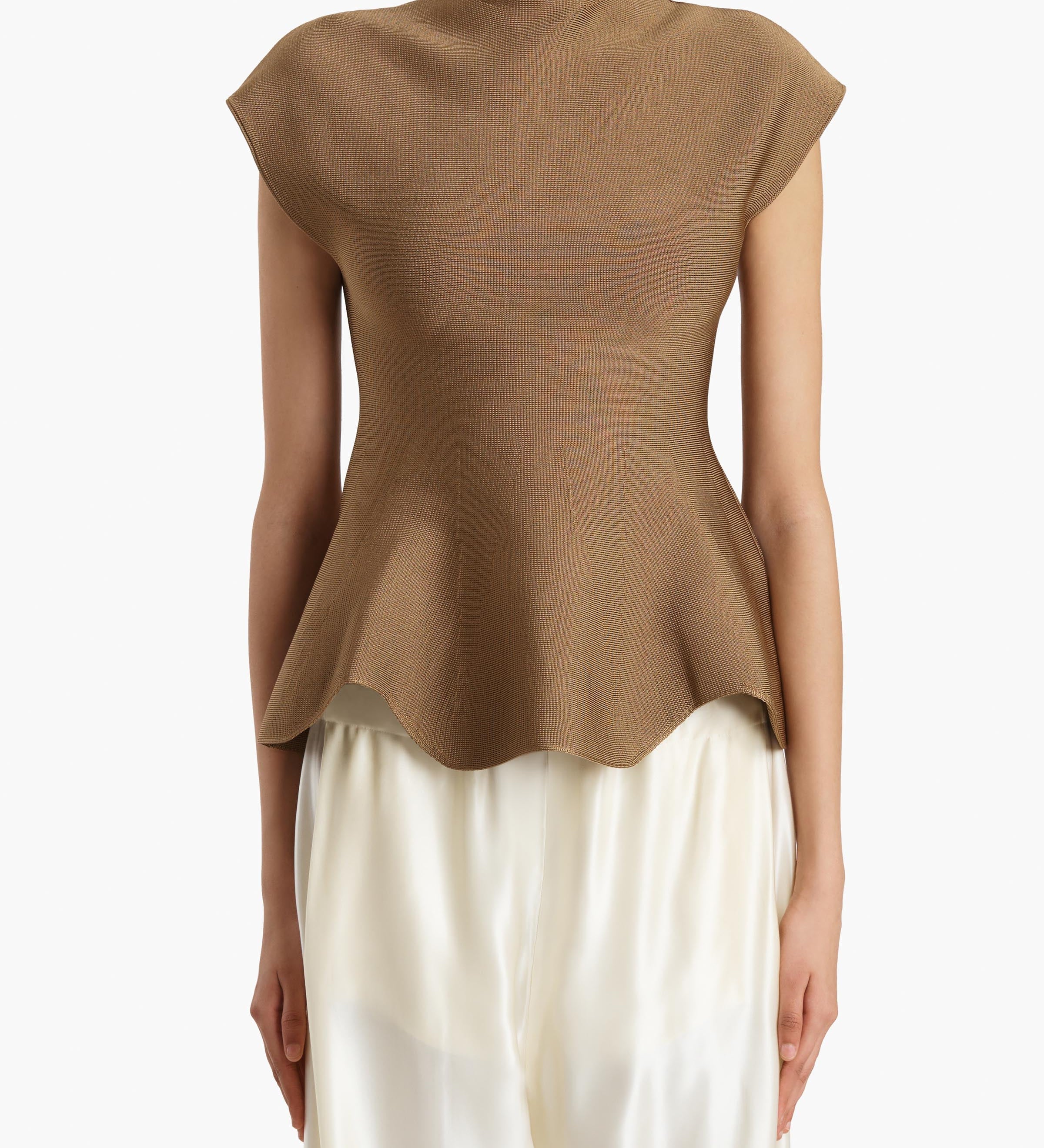 Khaite - Andra Top in Carob