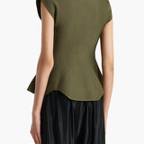 Khaite - Andra Top in Olive