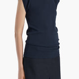 Khaite - Angel Top in Dark Navy