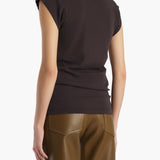 Khaite - Angel Top in Dark Umber