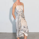 Callas Milano - ANGIE Camisole Dress VENICE Print Travertine