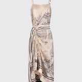 Callas Milano - ANGIE Camisole Dress VENICE Print Travertine