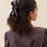 Loeffler Randall - Anika Navy/Rust Bow Claw Clip