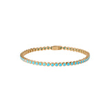 Dorsey - JAMES BEZEL RIVIÈRE ANKLET IN NANO TURQUOISE AND MOISSANITE
