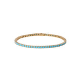 Dorsey - KATE RIVIÈRE ANKLET IN NANO TURQUOISE AND MOISSANITE