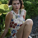 DÔEN - ANNALISA DRESS -- CREAM MULTI