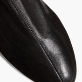Khaite - Apollo Flat Ankle Boot in Black Leather