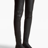 Khaite - Apollo Over-the-Knee Flat Boot in Black Leather