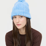 Loeffler Randall - April Light Blue Pompom Hat
