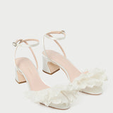Loeffler Randall - Aria Pearl Organza Heeled Sandal