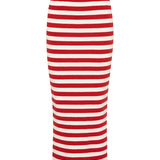 Posse - ARI SKIRT - CORAL STRIPE
