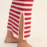 Posse - ARI SKIRT - CORAL STRIPE