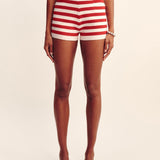 Posse - ARI SHORT - CORAL STRIPE