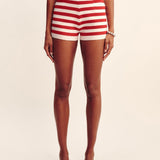 Posse - ARI SHORT - CORAL STRIPE