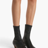 Khaite - Arizona Stretch Ankle Boot in Black Nappa Leather