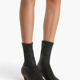 Khaite - Arizona Stretch Ankle Boot in Black Nappa Leather