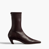 Khaite - Arizona Stretch Ankle Boot in Bordeaux