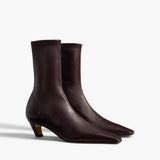 Khaite - Arizona Stretch Ankle Boot in Bordeaux