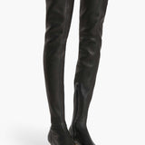 Khaite - Arizona Over - the - Knee Stretch Boot in Black Nappa Leather