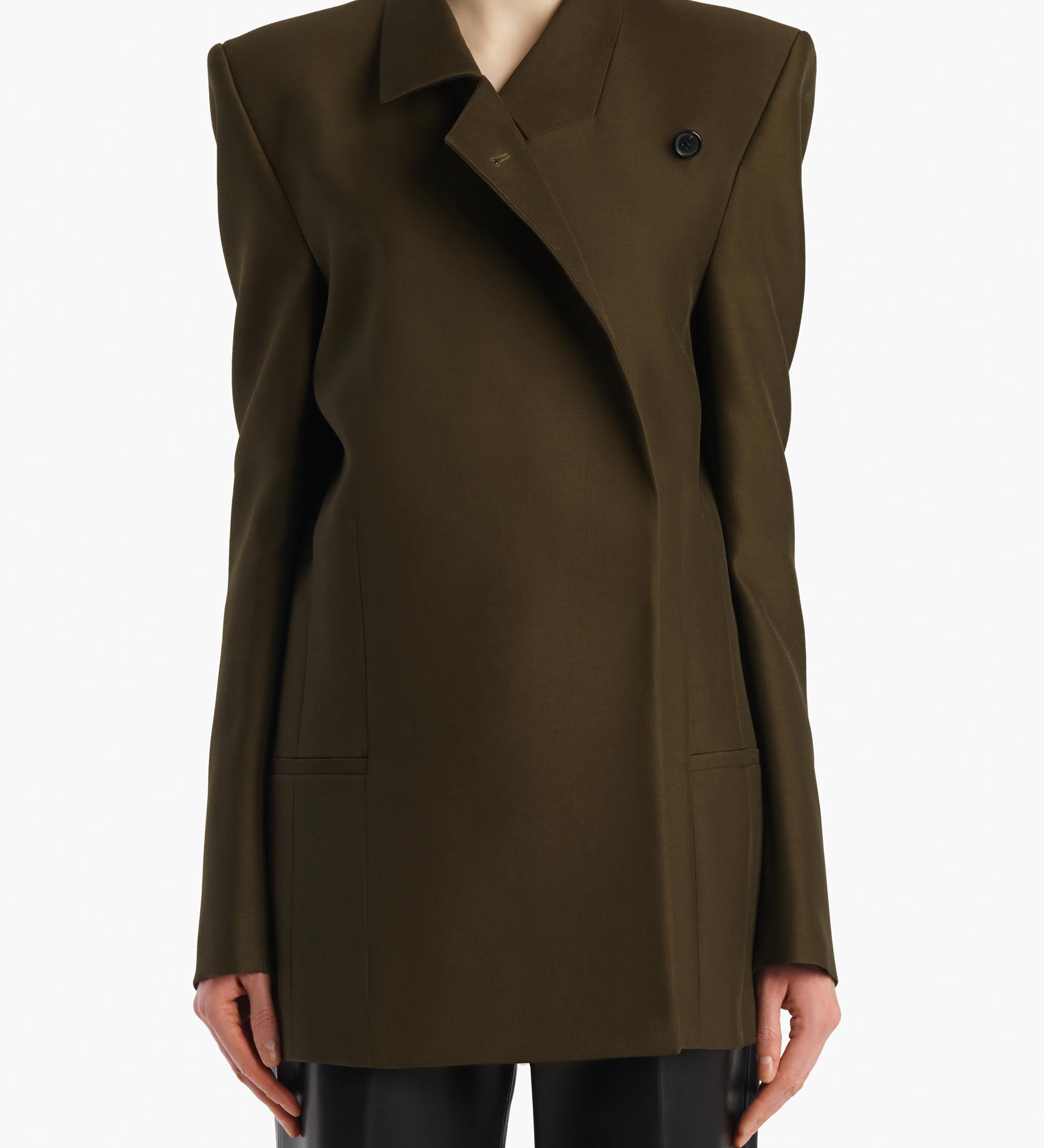Khaite - Armair Jacket in Dark Olive