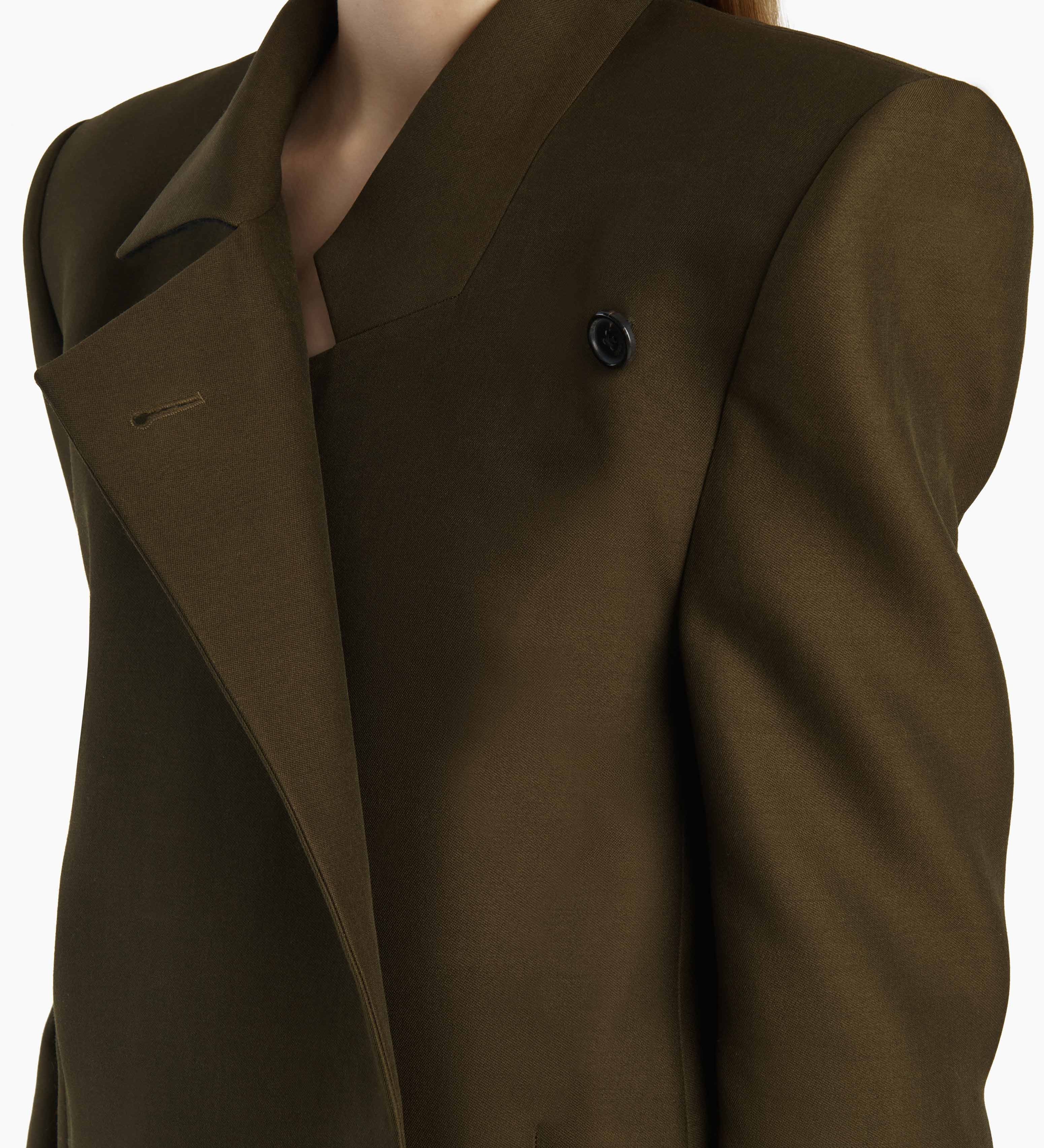 Khaite - Armair Jacket in Dark Olive