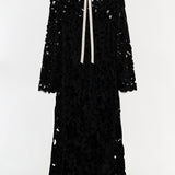 Simkhai - Thiora Velvet Embroidered Lace Midi Dress