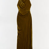 Simkhai - Reannon Draped Velvet Draped Gown