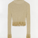 Simkhai - Tali Pearl Fringe Top