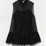 Simkhai - Shirya Featherlike Organza Mini Dress