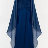 Simkhai - Fiora Organza Cape Gown