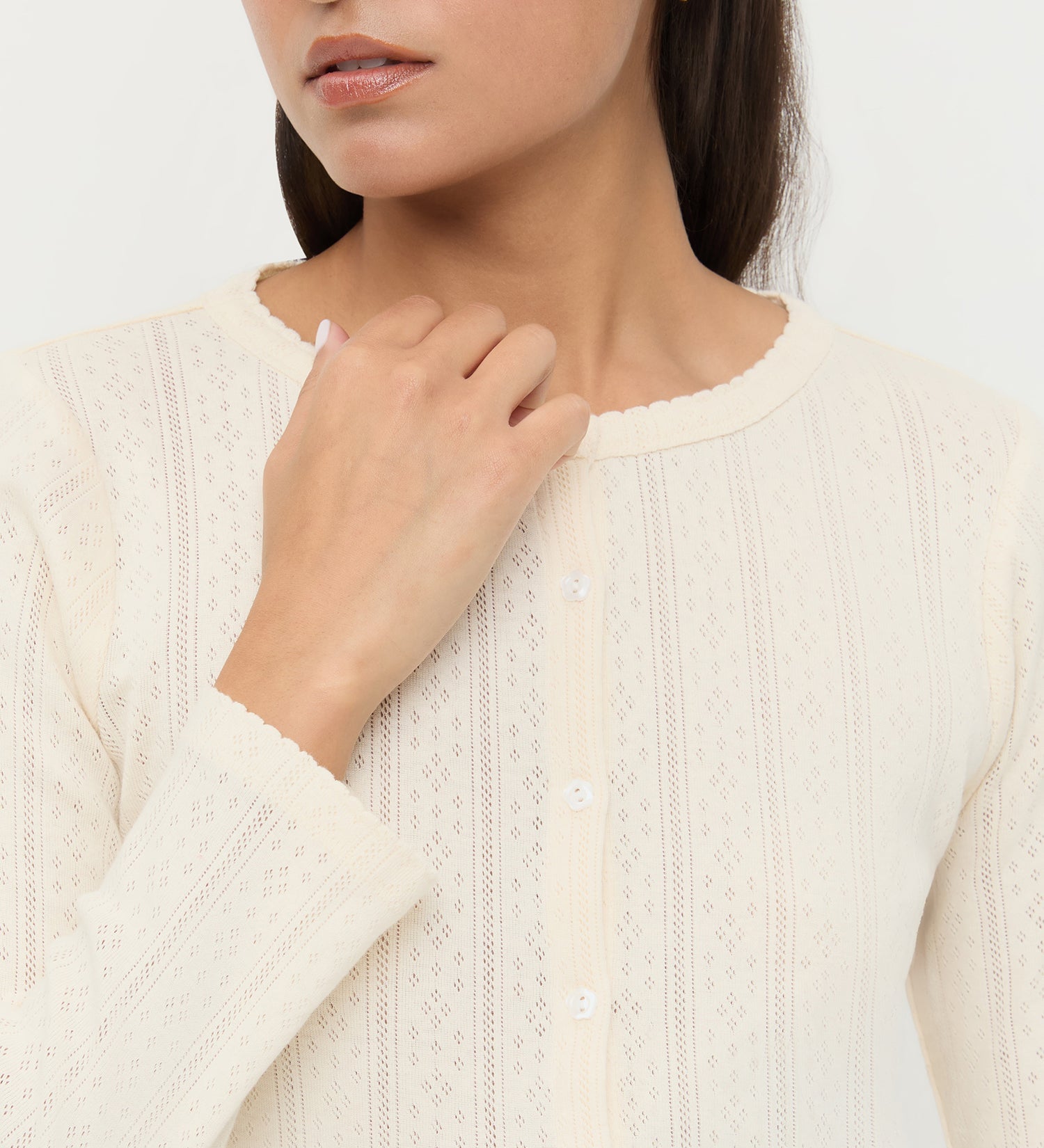 Loeffler Randall - Ash Pointelle Cardigan