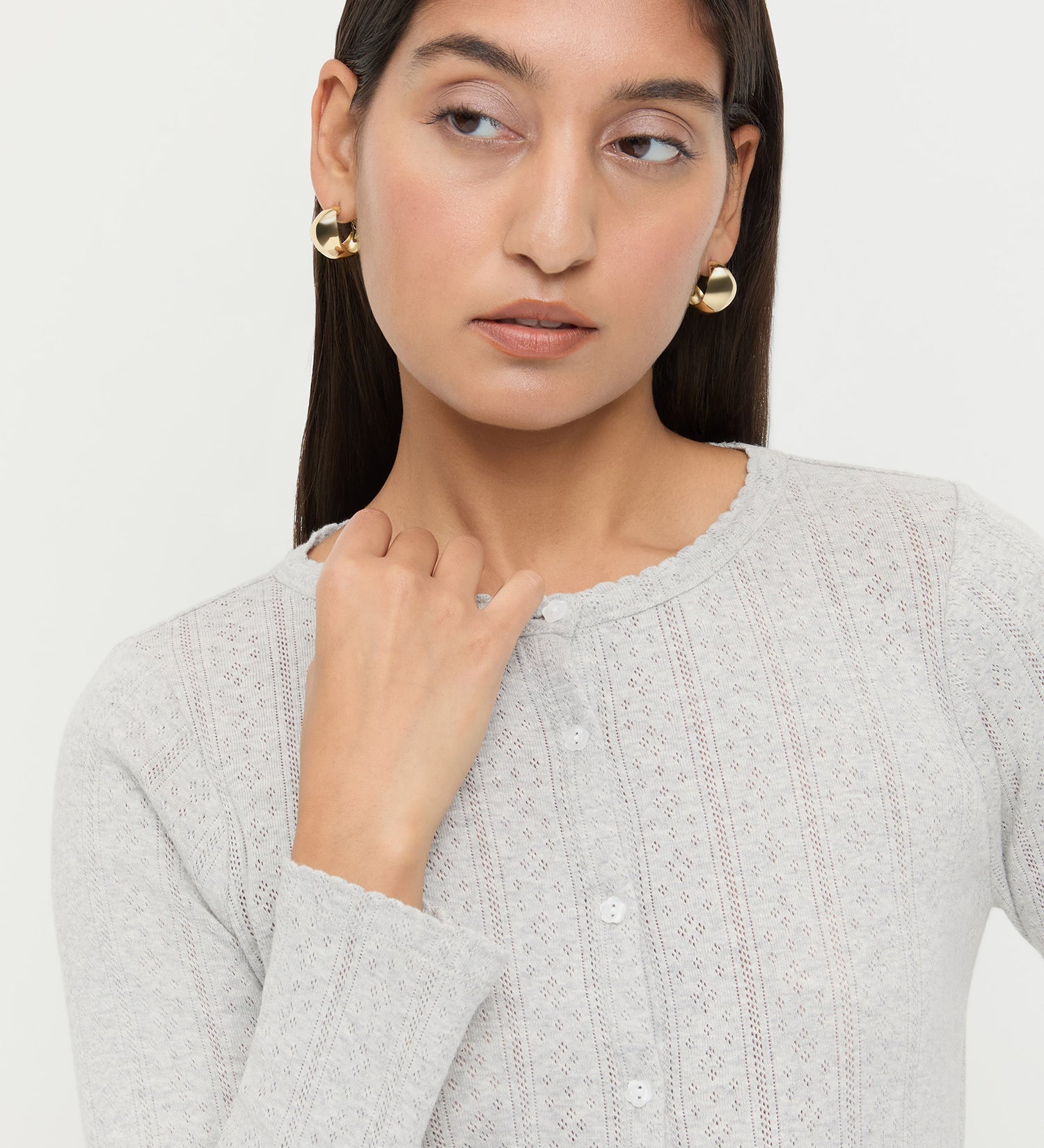 Loeffler Randall - Ash Pointelle Cardigan