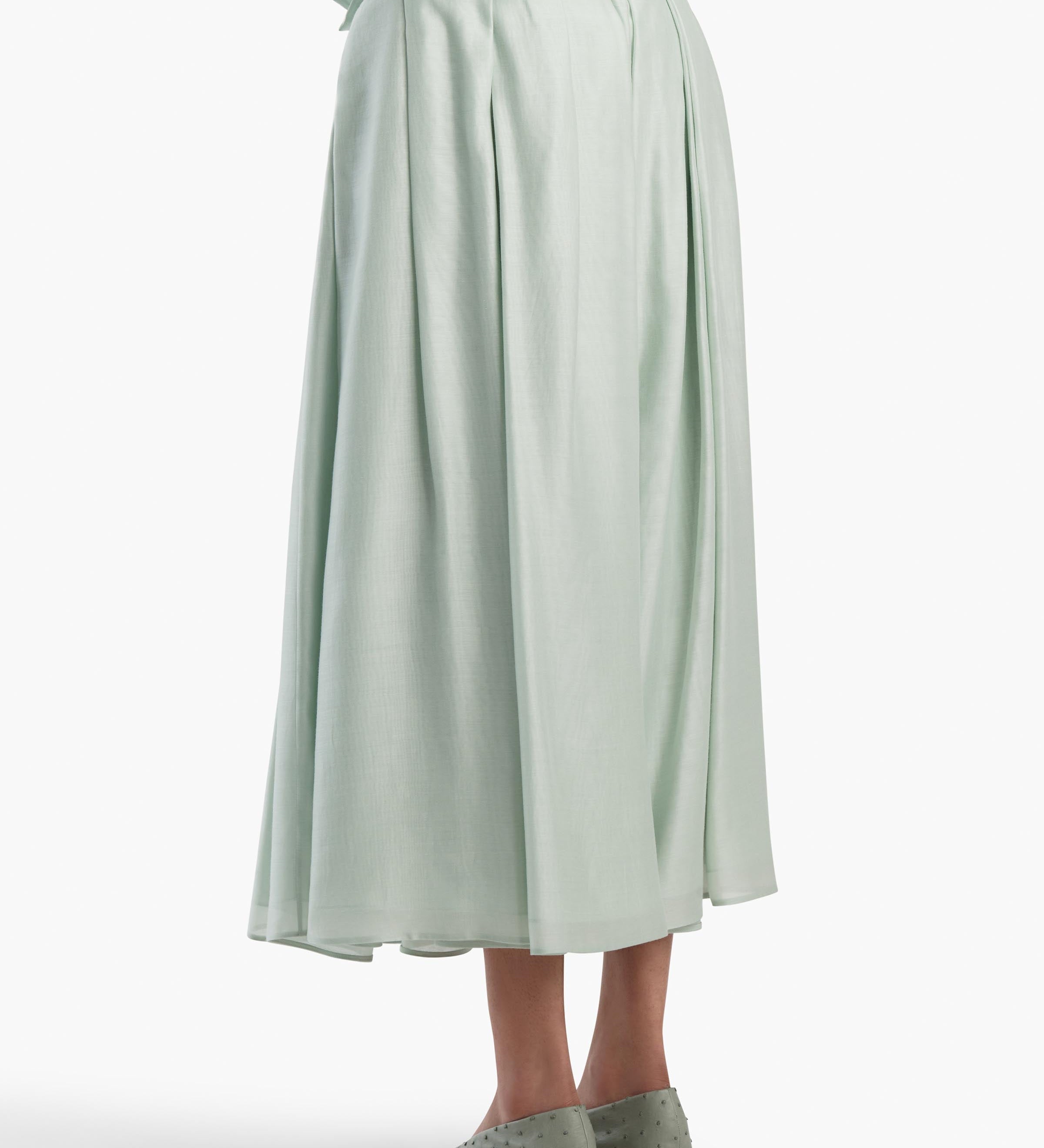 Khaite - Astrid Skirt in Ice Green