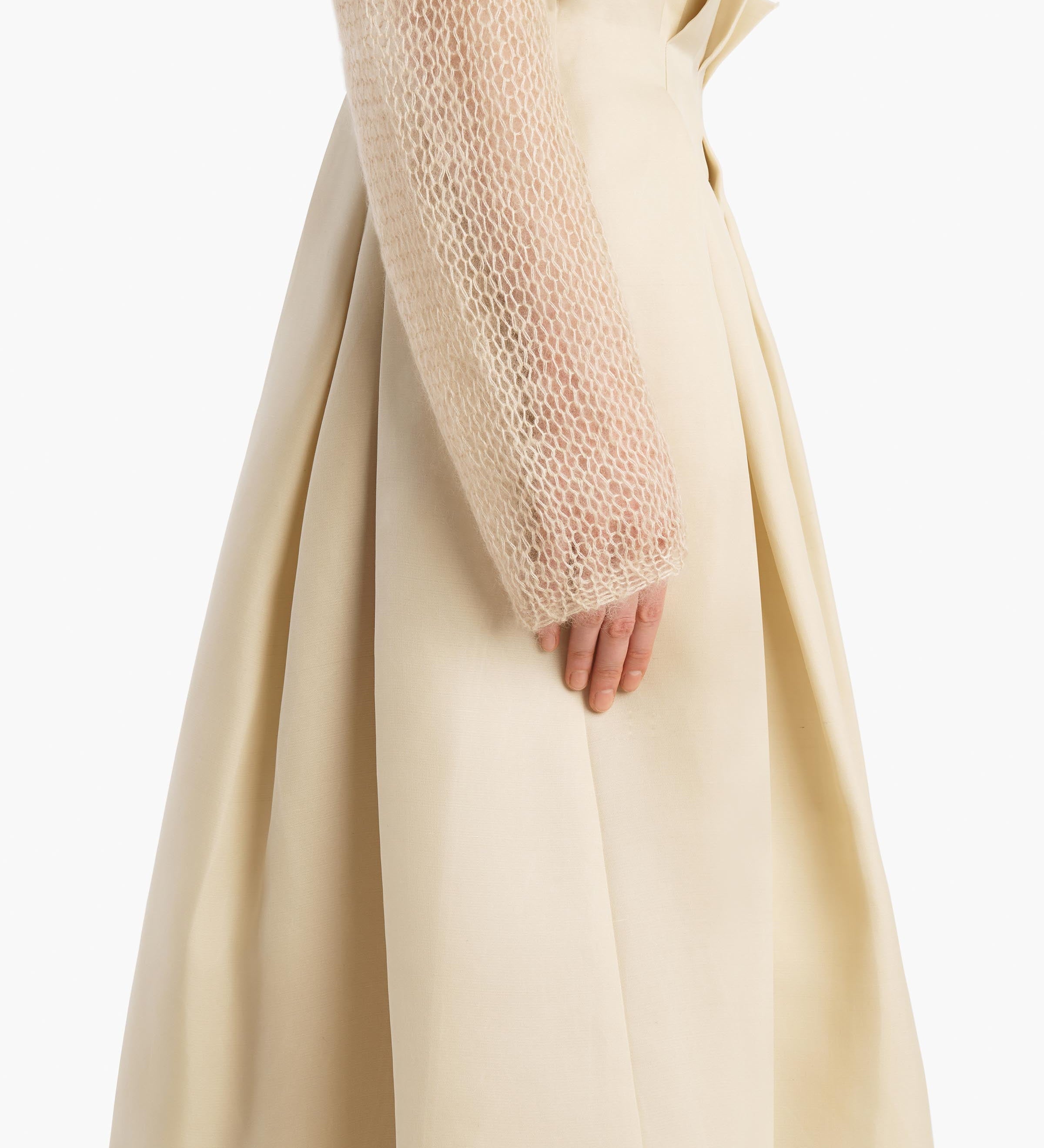 Khaite - Astrid Skirt in Ivory Glow