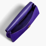 Khaite - Audrey Clutch in Amethyst Haircalf