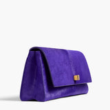 Khaite - Audrey Clutch in Amethyst Haircalf
