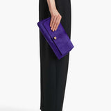 Khaite - Audrey Clutch in Amethyst Haircalf