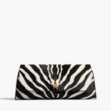 Khaite - Audrey Clutch in Zebra Haircalf