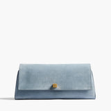 Khaite - Audrey Clutch in Lead Suede