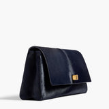 Khaite - Audrey Clutch in Midnight Haircalf