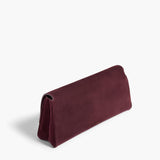 Khaite - Audrey Clutch in Rouge Noir Suede