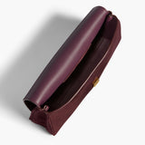 Khaite - Audrey Clutch in Rouge Noir Suede