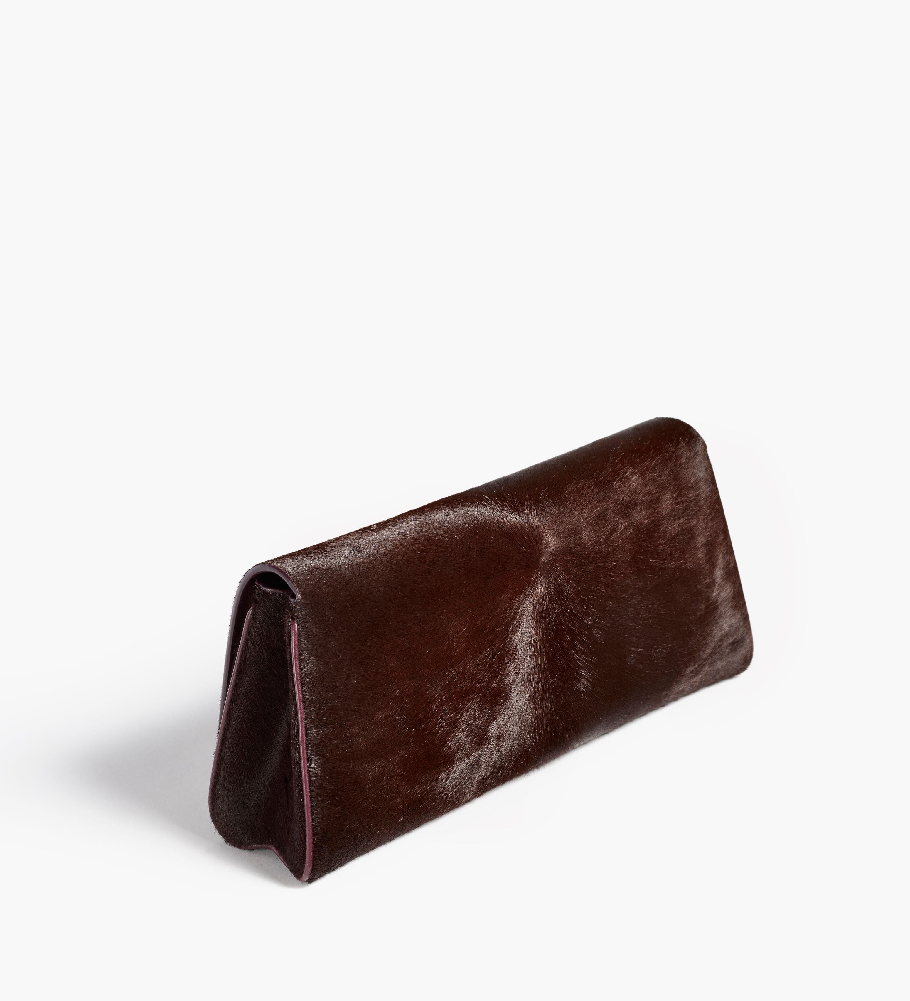 Khaite - Audrey Clutch in Rouge Noir Haircalf