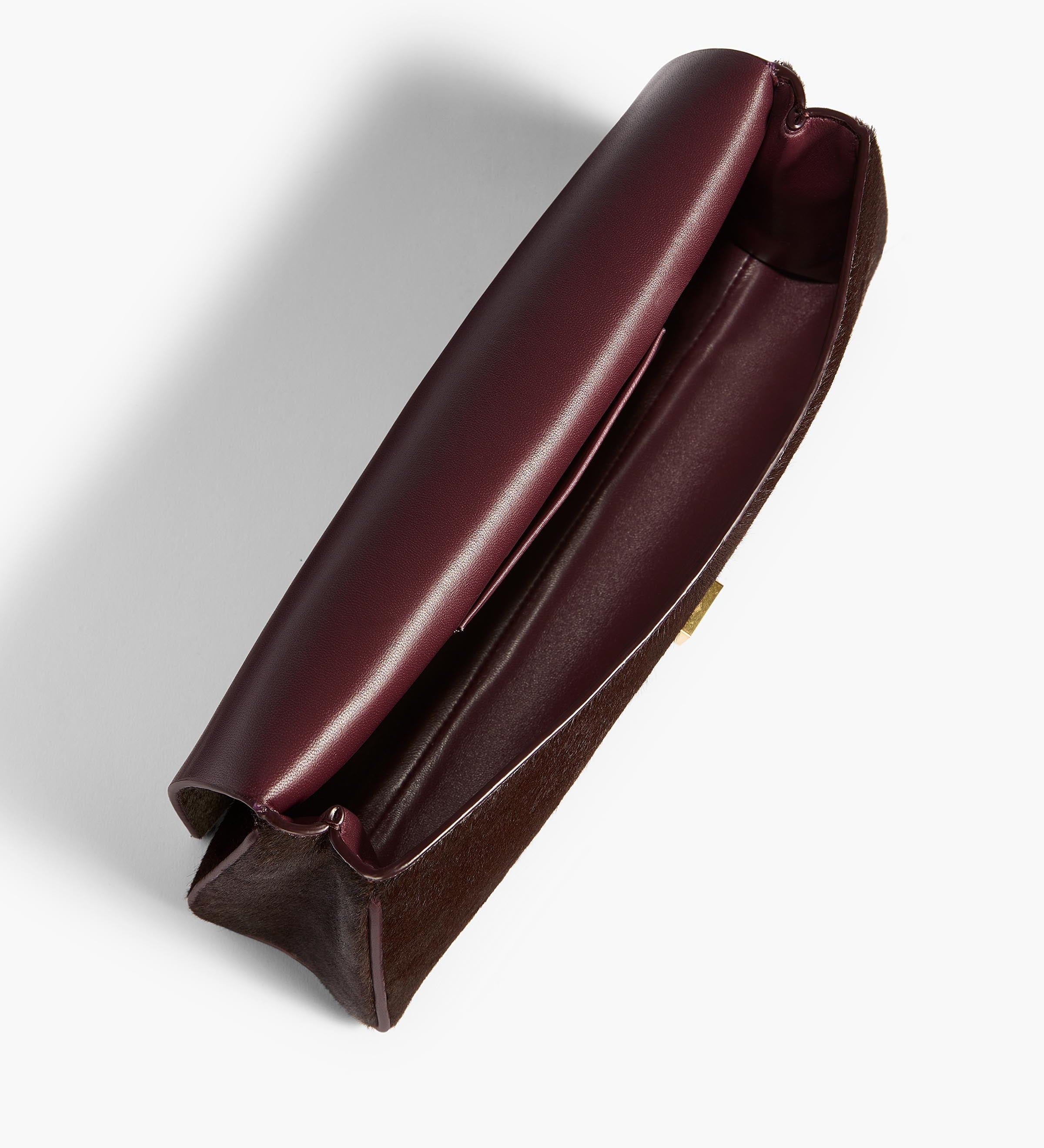 Khaite - Audrey Clutch in Rouge Noir Haircalf