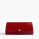 Khaite - Audrey Clutch in Ruby Alligator