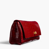 Khaite - Audrey Clutch in Ruby Alligator