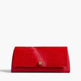 Khaite - Audrey Clutch in Ruby Haircalf
